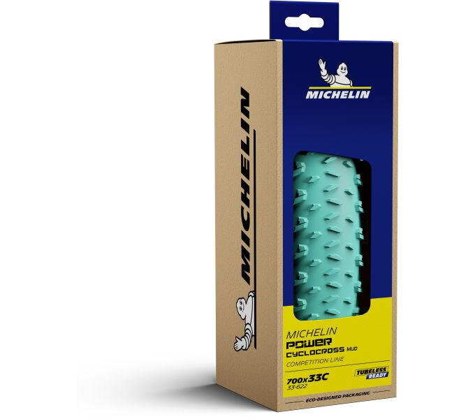MICHELIN Copertone POWER Ciclocross MUD 700x33C (33-622) 390g 3x120TPI TLR nero/verde