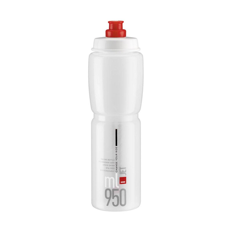 Bottiglia ELITE JET 950 logo rosso trasparente Bottiglia ELITE JET 950 logo rosso trasparente