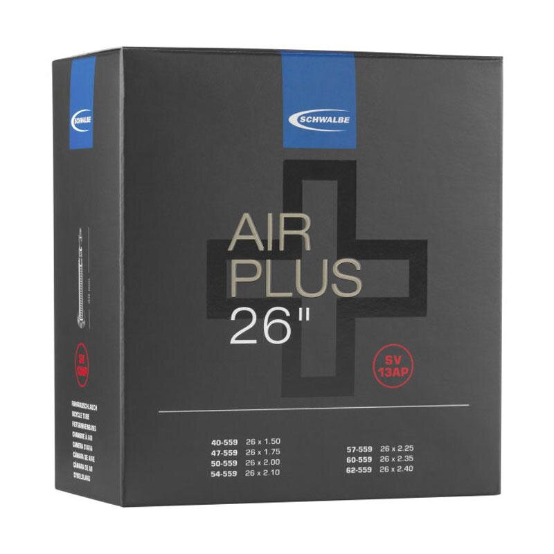 Tubo SCHWALBE AIR PLUS SV13AP 26x1.50/2.50 FV(40/62-559) 40mm 290g