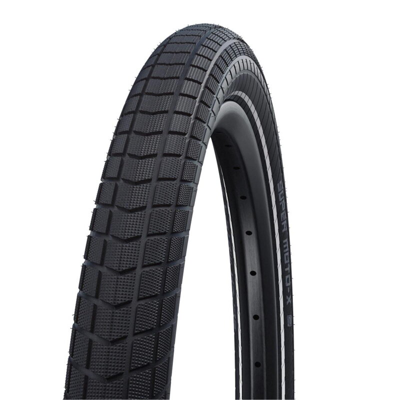 Pneumatico SCHWALBE SUPER MOTO-X (62-406) 20x2.40 Performance 67EPI GreenGuard 820g Nero reflex