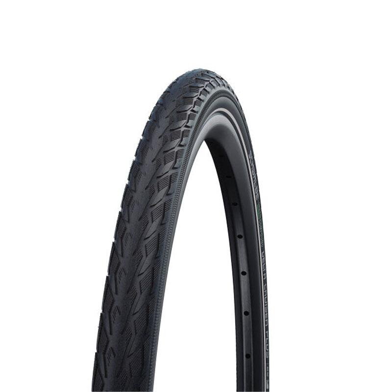 Pneumatico SCHWALBE DELTA CRUISER PLUS (28-622) 28x1.10 700x28C Active 50EPI PunctureGuard 590g Bianco side reflex G