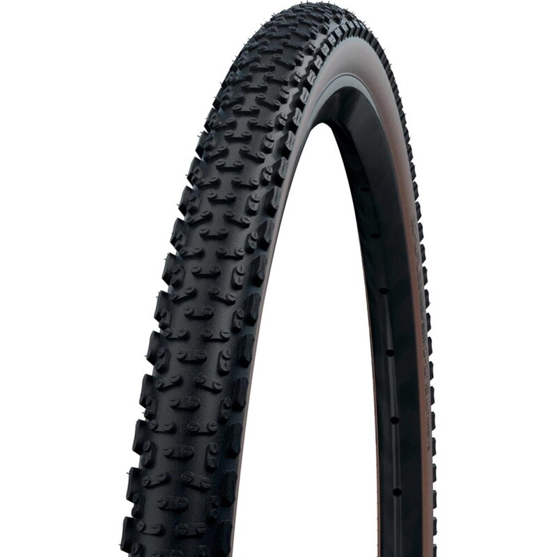 SCHWALBE Plášť G-ONE ULTRABITE 700x45C (45-622) 67EPI 610g TLE Perf RaceGuard Addix hnedý bok skladací