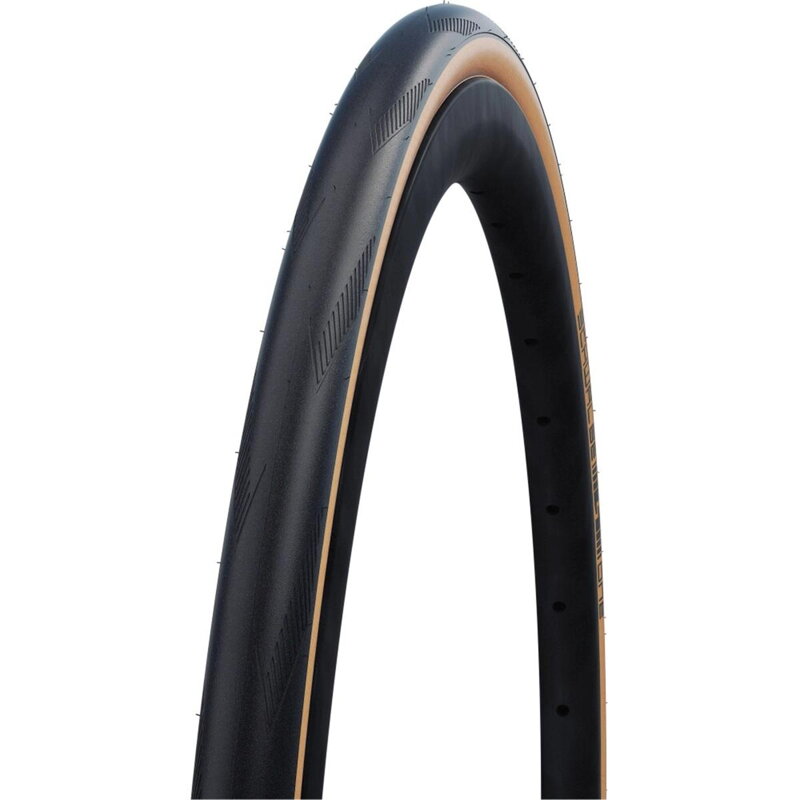 SCHWALBE Plášť ONE 700x25C (25-622) 67EPI 310g TLE Perf RaceGuard Addix hnedý bok skladací