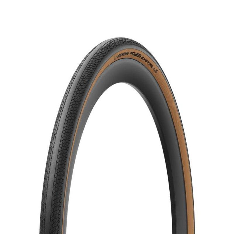 Pneumatico MICHELIN POWER ADVENTURE TLR 700x42C (42-622) 3x120TPI 450g marrone