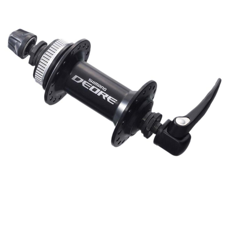 SHIMANO Mozzo anteriore Deore 32d. nero, CENTER LOCK 