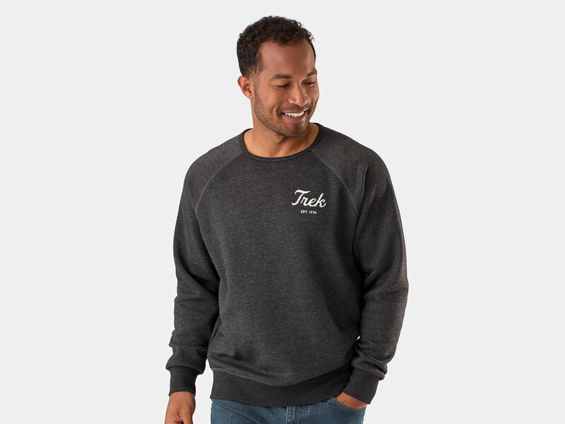 Felpa Trek Script Crewneck grigia 
