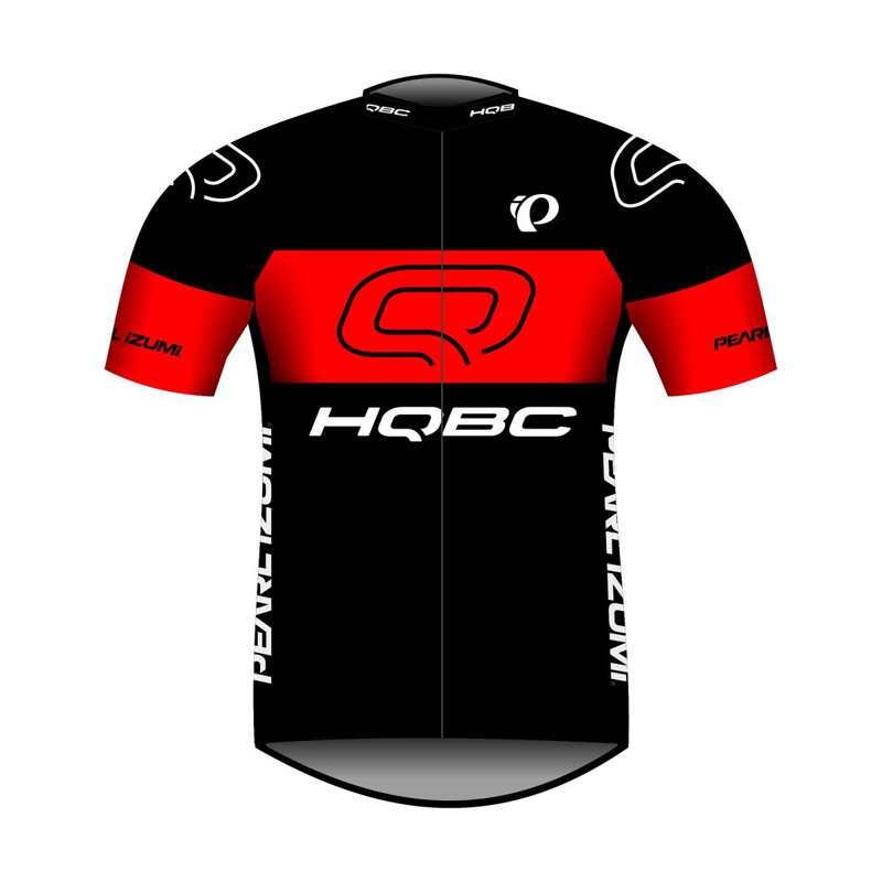 HQBC Maglia QPI TEAM 2021 manica corta nero/rosso HQBC Maglia QPI TEAM 2021 manica corta nero/rosso