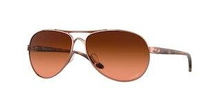 Oakley Feedback Occhiali da donna Satin Chrome con Prizm Bronze Oakley Feedback Occhiali da donna Satin Chrome con Prizm Bronze