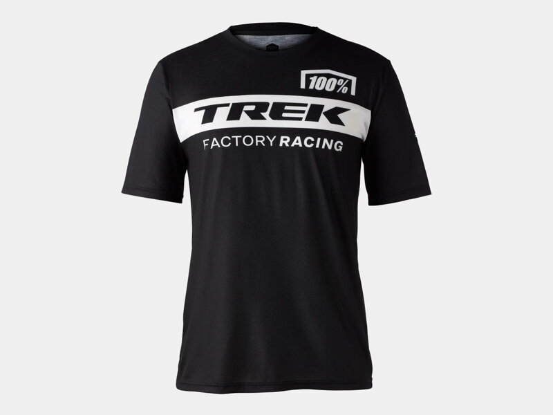 T-shirt funzionale Bontrager 100% Trek Factory Racing nera T-shirt funzionale Bontrager 100% Trek Factory Racing nera