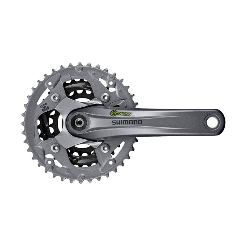SHIMANO Guarnitura Alivio M4000 175mm 40/30/22z. 9 velocità argento Octalink 
